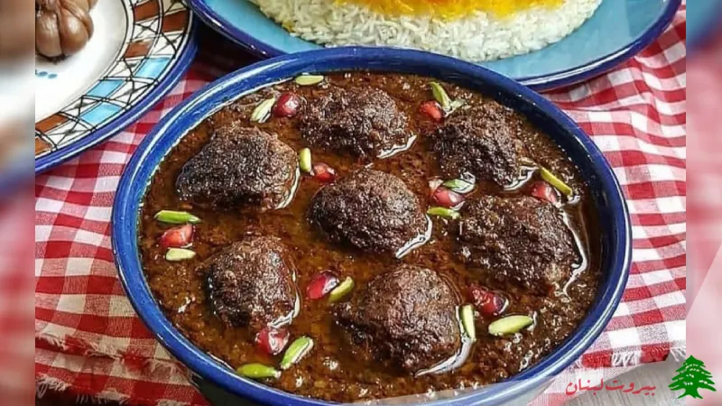 خورشت اناربیج با گوشت چرخ کرده غذای محبوب شمالی ها
