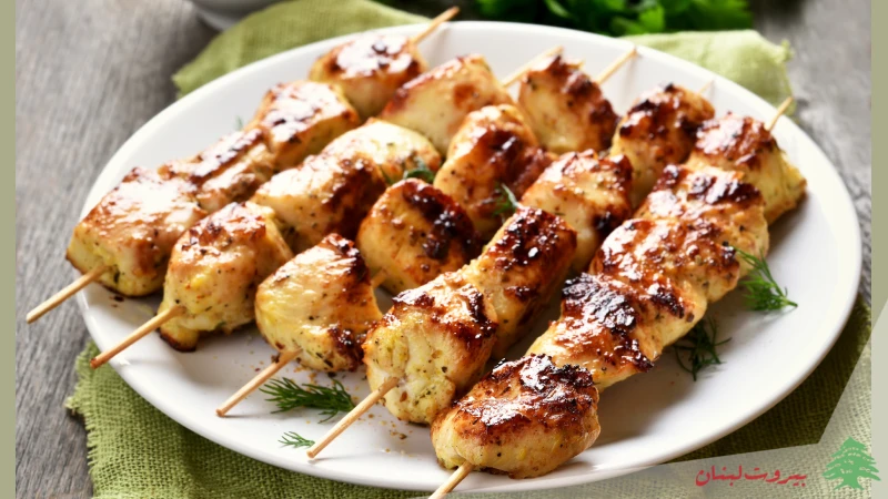 کباب چوبی مرغ سوخاری
